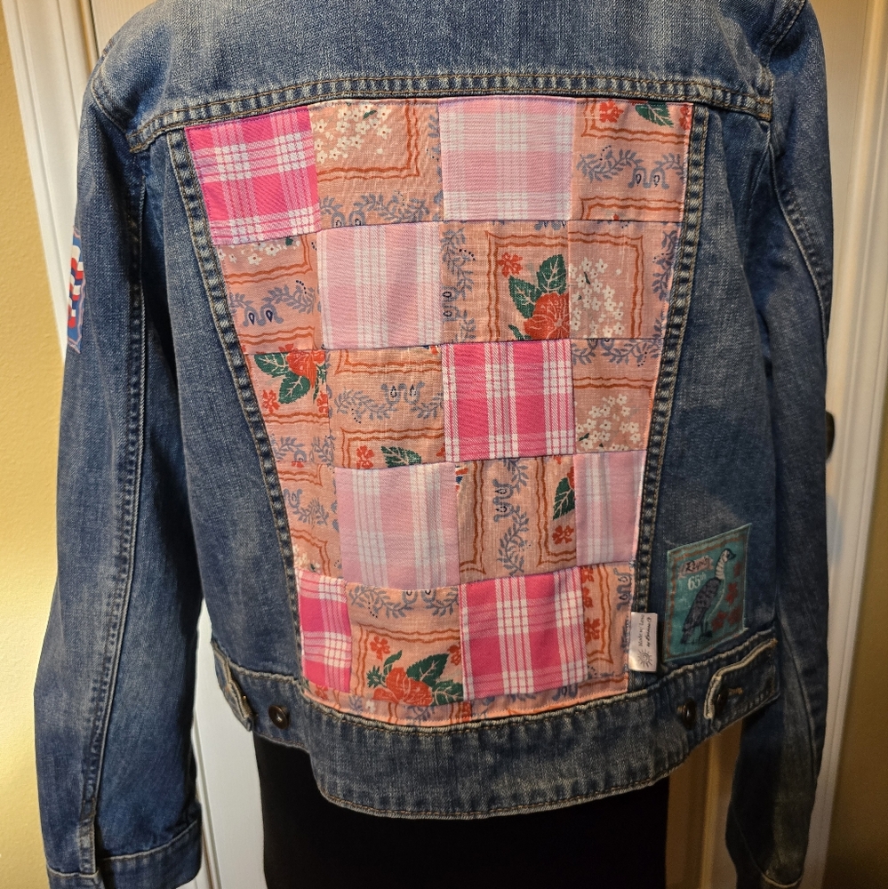 🩷Upcycled REYN SPOONER *Quilted Multi Pink*~ "Lahaina Sailor"